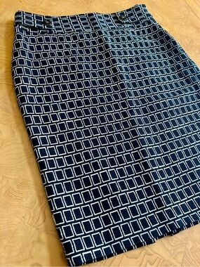 Rafaella Studio Black and White Geometric Pencil Skirt Size 4